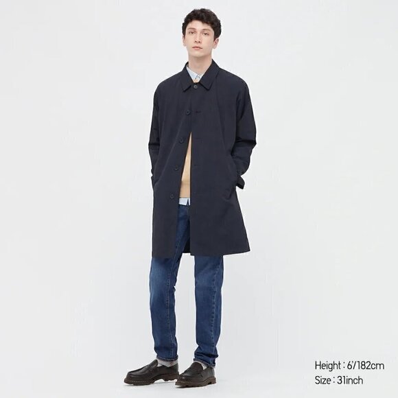 NWT UNIQLO Men's Slim Fit Straight Jeans Blue 28X34 - Picture 1 of 4